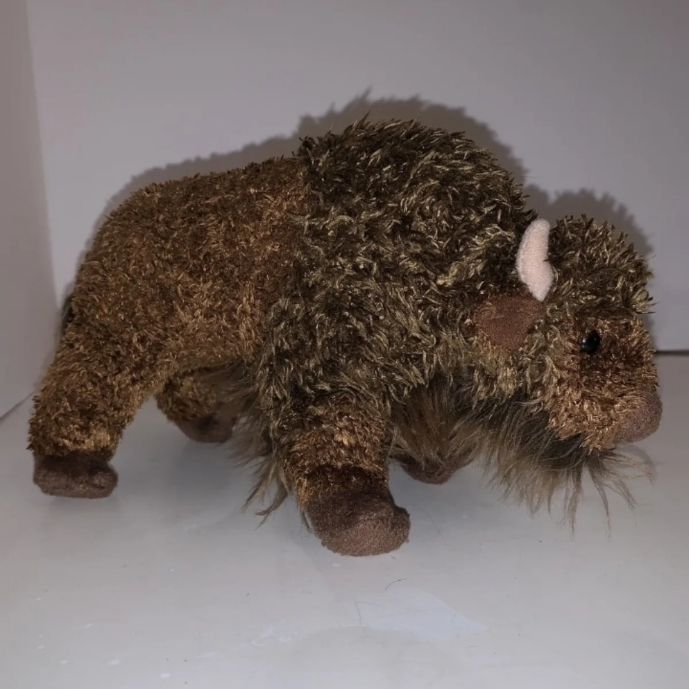 Douglas Cuddle Toys Plush BUFFALO Stuffed Animal 9" Brown Bison Realistic